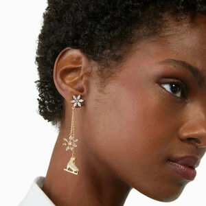 Kate Spade Snow Day Ice Skate Earrings|NWT